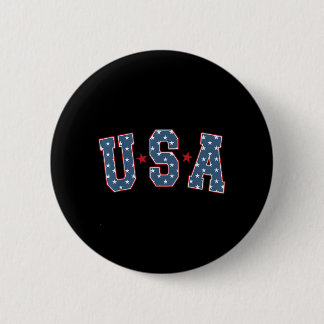 Retro USA Stern 4. Juli Patriotisch Unabhängig Button