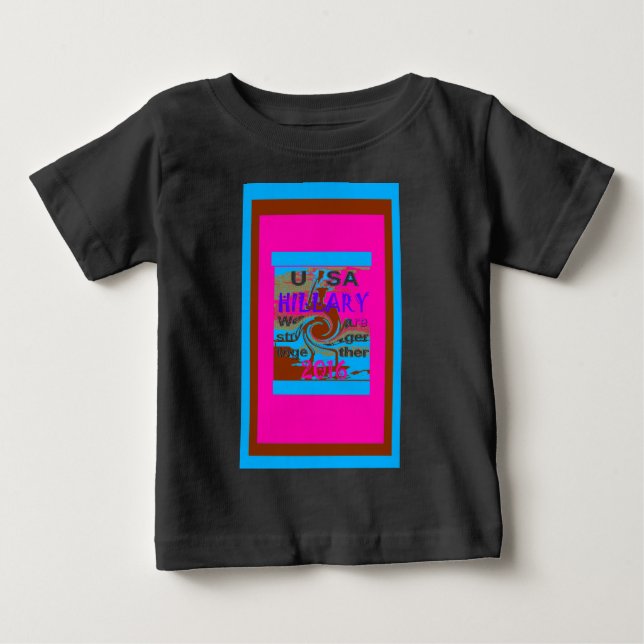Retro USA Stronger Together Abstrakt Art Print Baby T-shirt (Vorderseite)