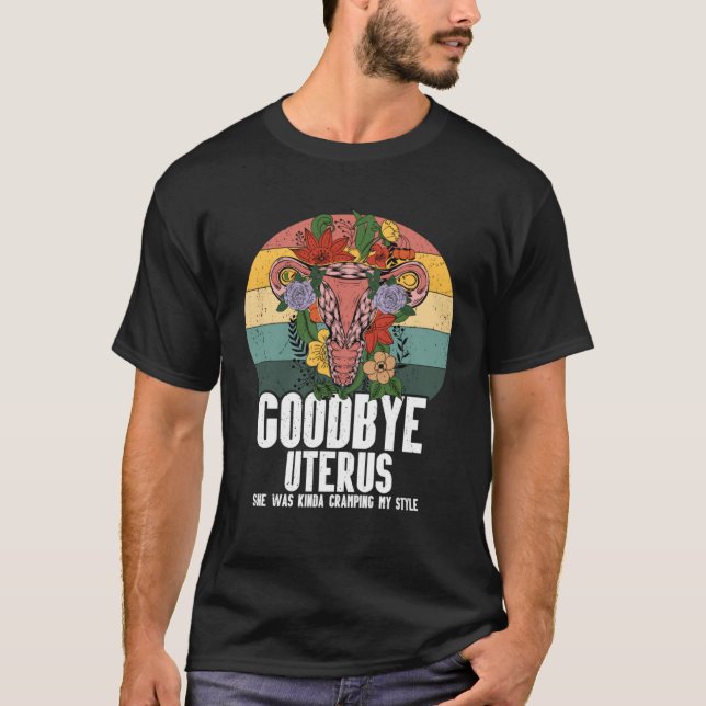 Retro Uterus Support Hysterectomy Recovery Product T-Shirt (Vorderseite)