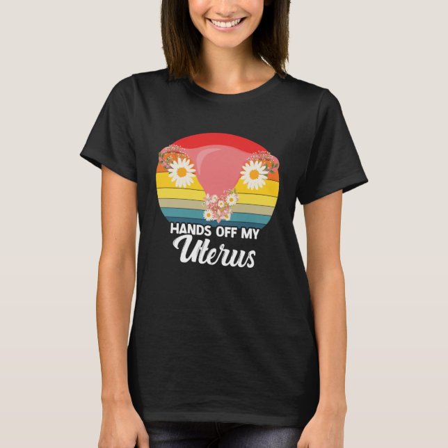 Retro Uterus Support Hysterectomy Recovery Product T-Shirt (Vorderseite)