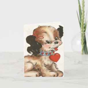 Retro Valentine Card für Kinder Feiertagskarte