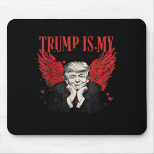 Retro Valentine Trump ist mein Valentinin Funny Tr Mousepad