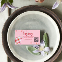 Retro Valentines Brautparty QR Code Registrierung