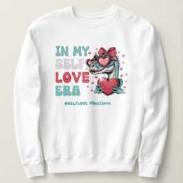 Retro Valentine's Day Self Liebe Dinosauru Sweatshirt