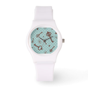 Retro Valentinsgruß-Schlüssel Armbanduhr
