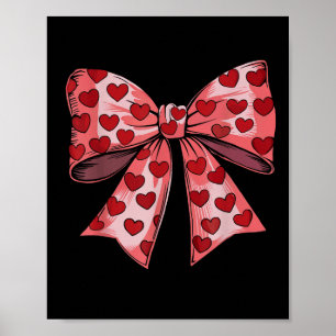 Retro Valentinstag Herzklopfen Frauen Kinder Poster