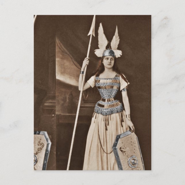 Retro Valkyrie Girls Postkarte (Vorderseite)