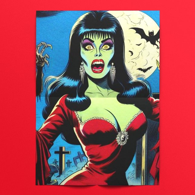 Retro Vampire Frauen Comicen Seidenpapier (Von Creator hochgeladen)