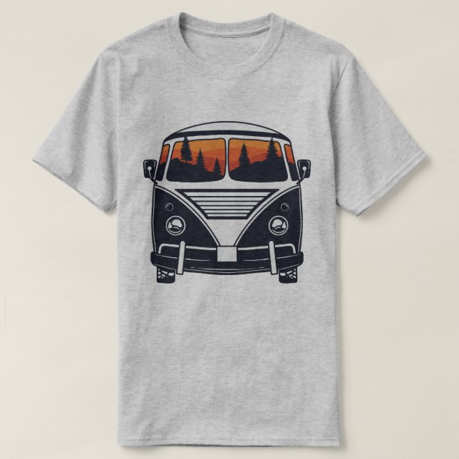 Retro Van T - Shirt (Design vorne)