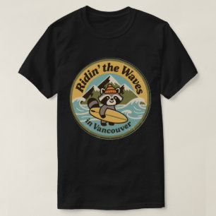 Retro Vancouver Surfbär T-Shirt