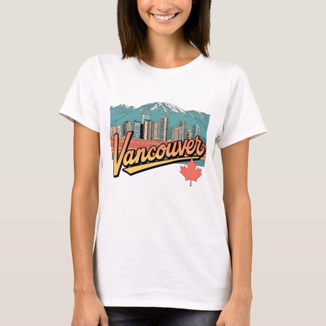Retro Vancouver T-Shirt (Vorderseite)