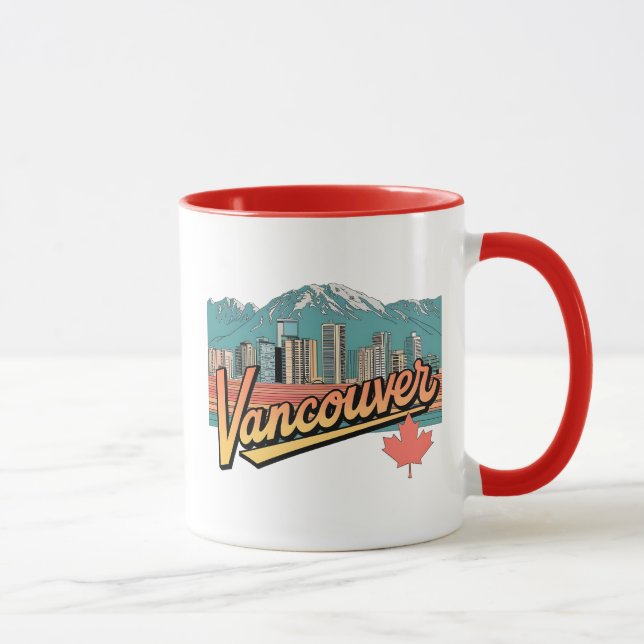 Retro Vancouver  Tasse (Rechts)