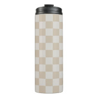 Retro-Vanille-Weiß Kaffee Creme Karo-Schach