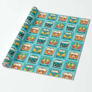 Retro Vans Wrapping Paper Geschenkpapier