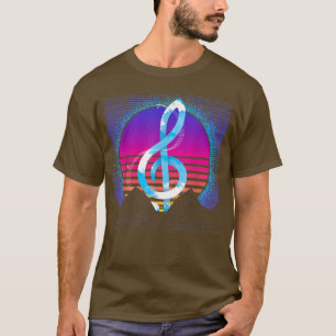 Retro Vaporwave Synthwave Klassische Musik 90er Tr T-Shirt