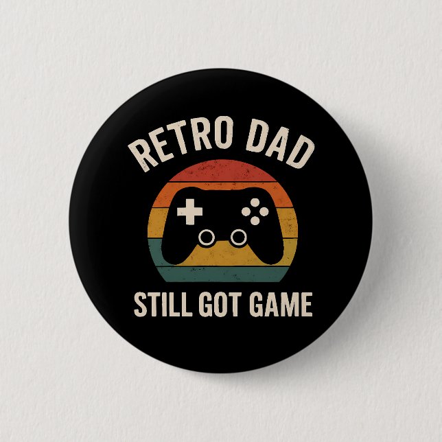 Retro Vater Gaming Design - Noch Got Game Button (Vorderseite)