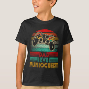 Retro-Vater-Level freigeschaltet Neuer-Vater-Contr T-Shirt