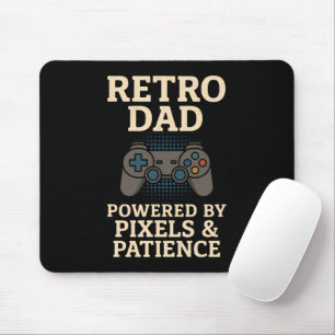 Retro Vater Pixel Gamer Design Mousepad