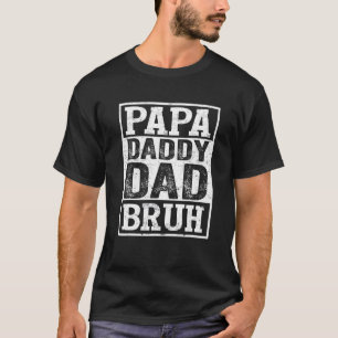 Retro Vater Transition Papa Dada Daddy Vater Bruh  T-Shirt