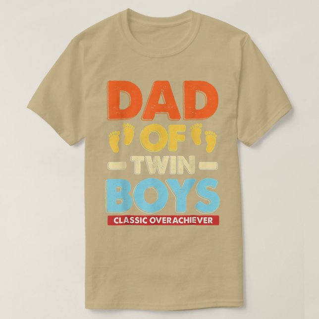 Retro-Vater von Zwillingsschwestern - Klassischer  T-Shirt (Design vorne)