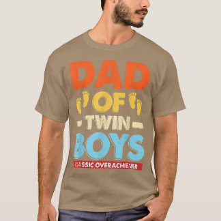 Retro-Vater von Zwillingsschwestern - Klassischer  T-Shirt