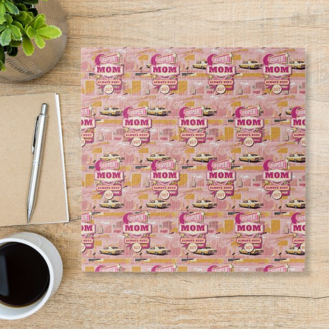 Retro Vegas Style Super Mama der 70er Jahre immer  (Von Creator hochgeladen)