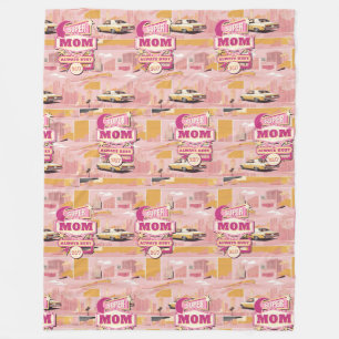Retro Vegas Style Super Mama der 70er Jahre immer  Fleecedecke