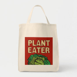 Retro vegetarisches veganes des Pflanzen-Essers Tragetasche