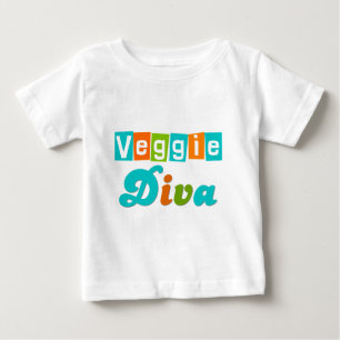 Retro Veggie-Diva Baby T-shirt