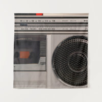 Retro veraltete tragbare Stereo-Radio-Reco