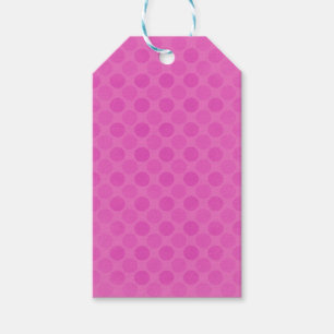 Retro verblasste rosa Kreismuster Geschenkanhänger
