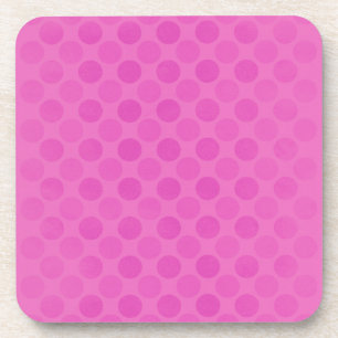 Retro verblasste rosa Kreismuster Getränkeuntersetzer