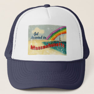 Retro Verheiratet in Massachusetts Truckerkappe