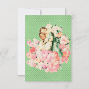 Retro Verlobung Dinner der 50er Jahre Einladung