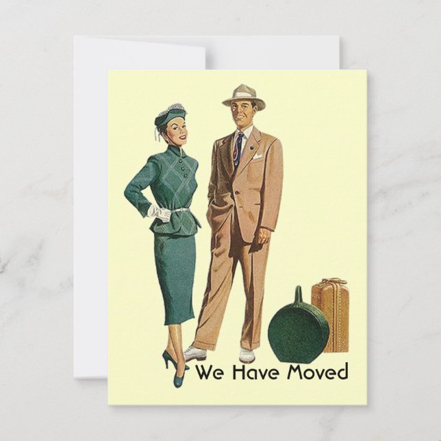 Retro verpackt Wir haben die Ankündigung "Bewegung (Vorderseite)