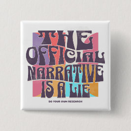 Retro-Verschwörungstheorie Button