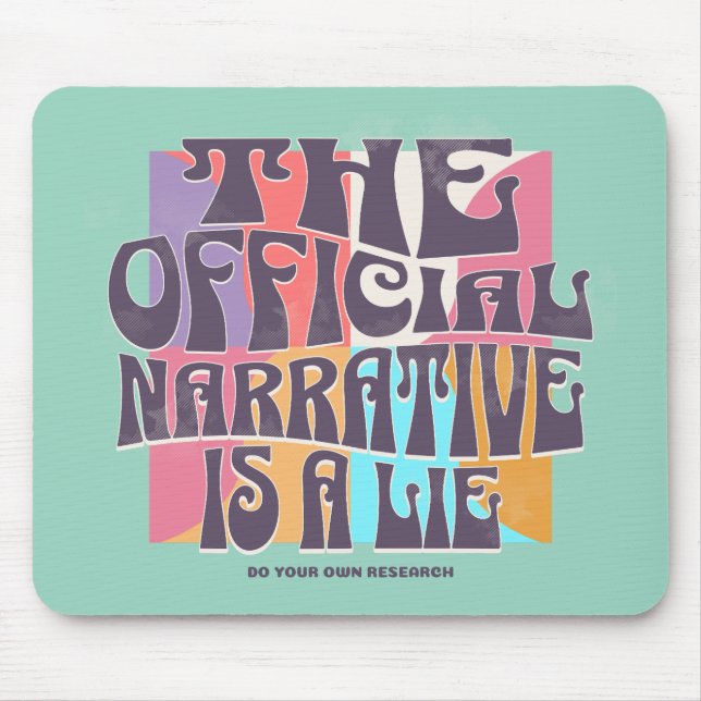 Retro-Verschwörungstheorie Mousepad (Vorne)