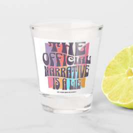 Retro-Verschwörungstheorie Schnapsglas