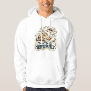 Retro Vertraue Deinem Zukünftigen Ich Skelett Graf Hoodie