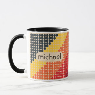 Retro VHS Bauhaus Kleine Punkte Tasse