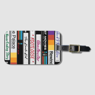 Retro-VHS-Filmdesign Gepäckanhänger