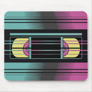 Retro-VHS-Glitch-Ästhetik-Mauspad Mousepad