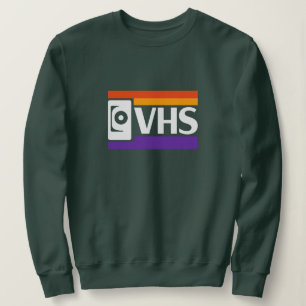 Retro-VHS-Logo-Sweatshirt Vintage 80er 90er Sweatshirt