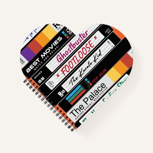Retro VHS Movie Design Notizbuch (Vorderseite)