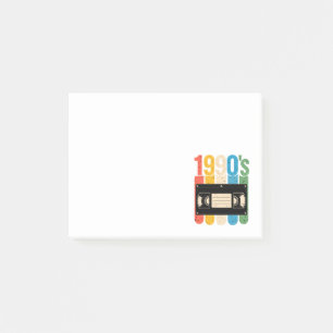 Retro-VHS-Nostalgie der 1990er Post-it Klebezettel