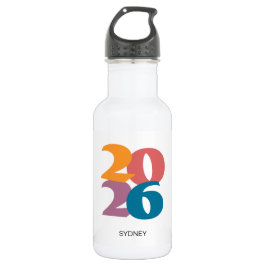 Retro Vibes Abschluss Class of 2025 Edelstahlflasche