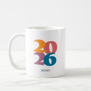 Retro Vibes Abschluss Class of 2025 Kaffeetasse