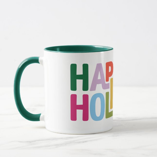 Retro Vibes Holiday Mug (Gauche)
