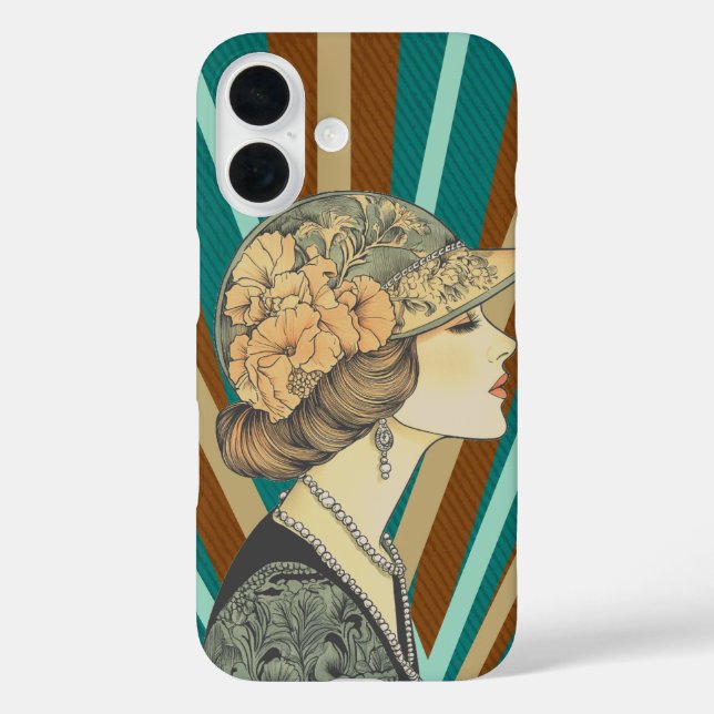 Retro Vibes iPhone 16 Hülle (Rückseite)