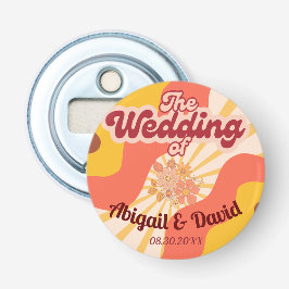 Retro Vibes Vintage Wedding Flaschenöffner